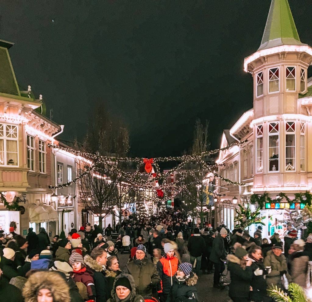 Liseburg Christmas market in Gothenburg, Sweden