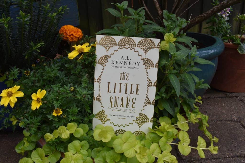 Books About Kindness for Kids: Book 'The Little Snake' with plants behind