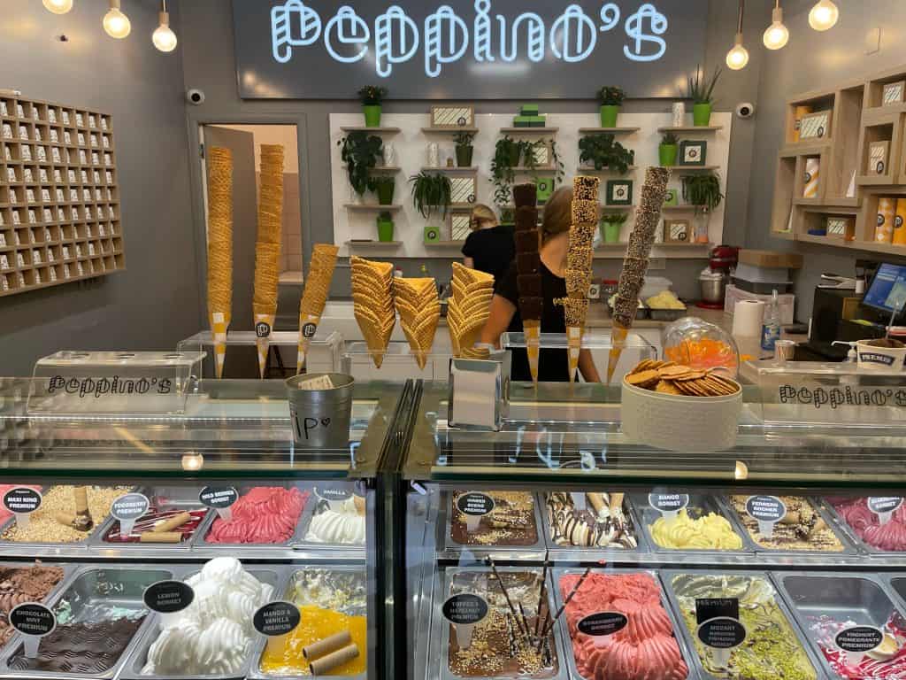 Family Friendly food in Croatia: Peppino's ice cream shop in Dubrovnik