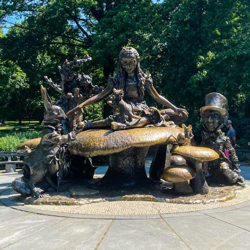 Alice in Wonderland sculpture in Central Park