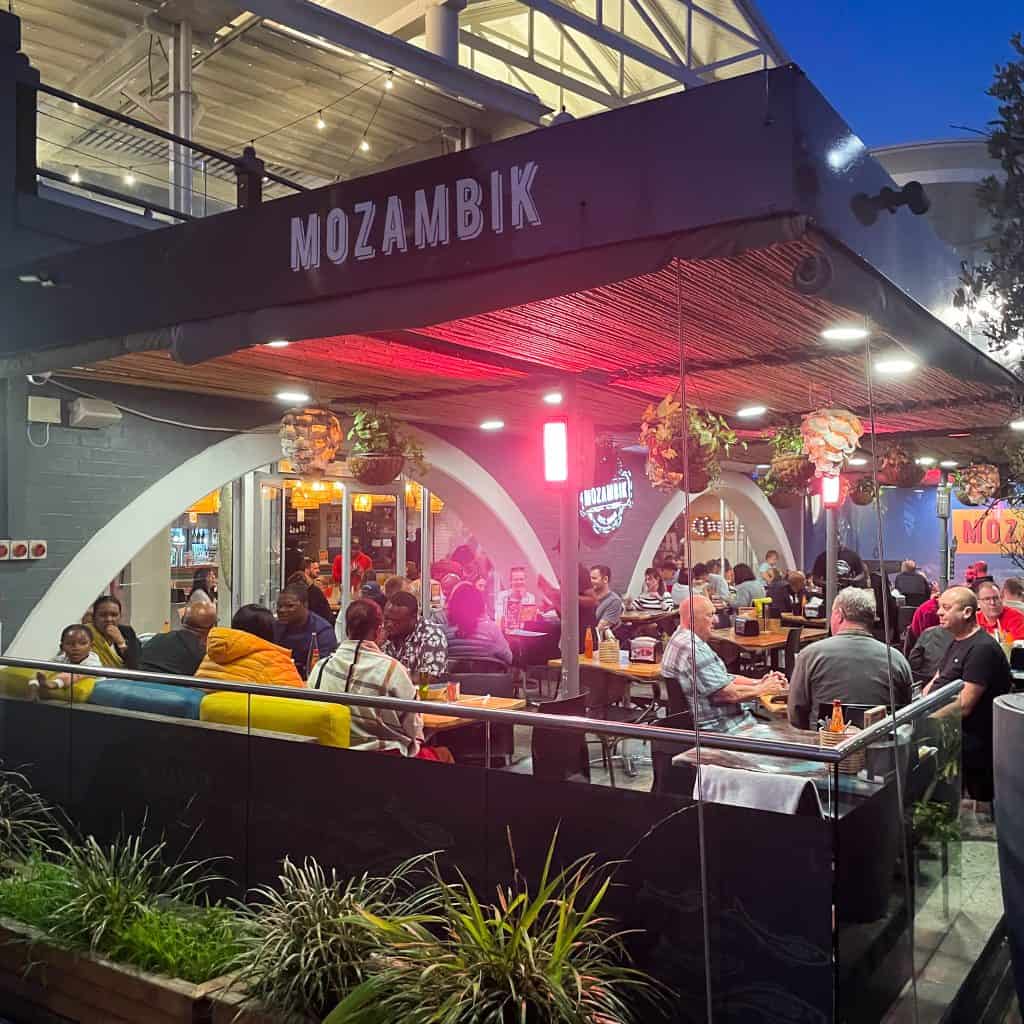 Exterior of Mozambique Restaurant in Cape Town 