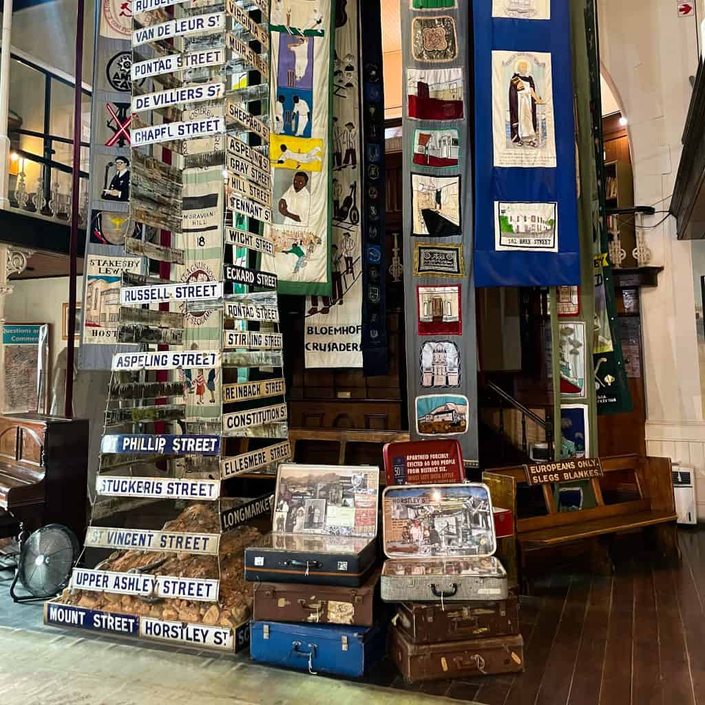 Displays at District Six Museum in Cape Town