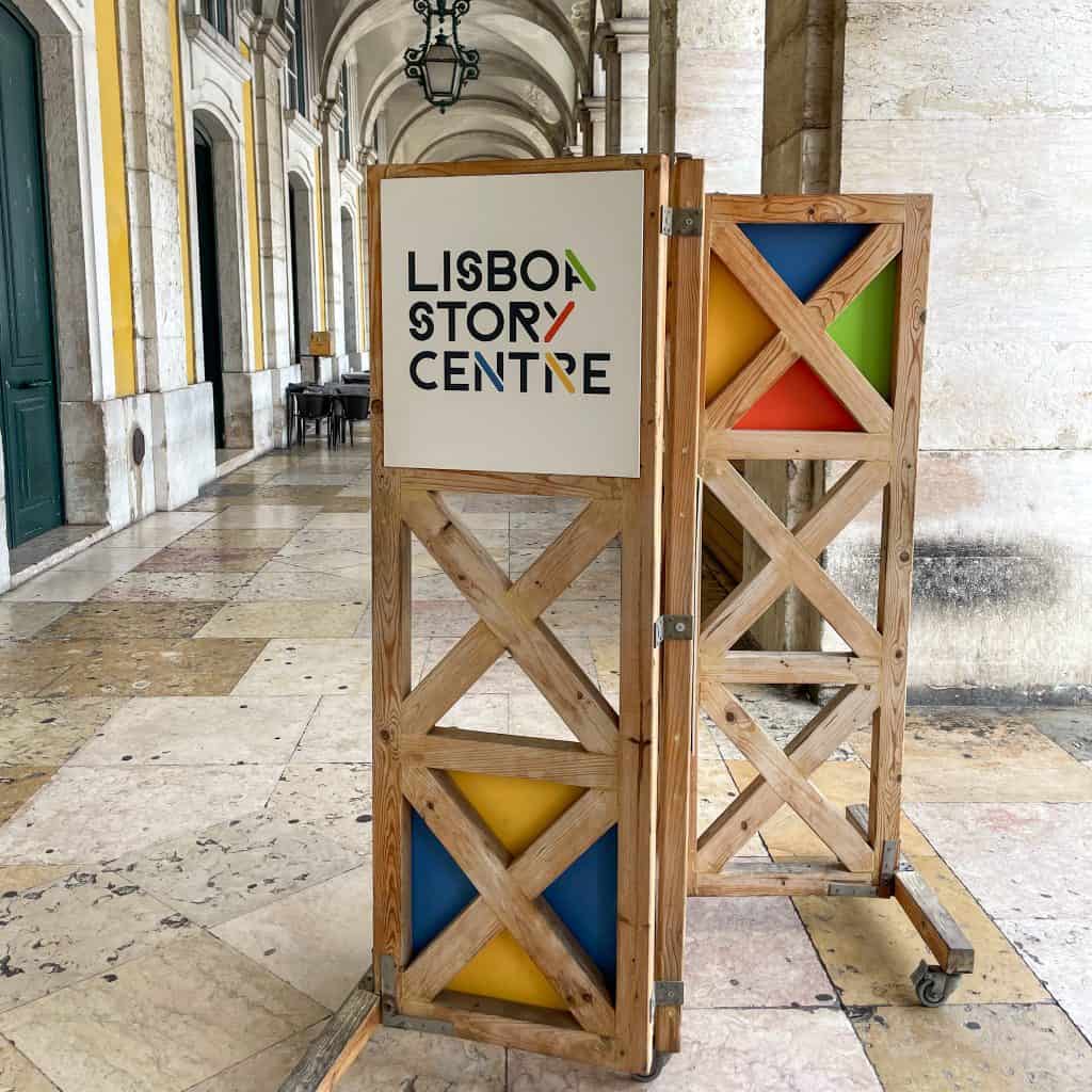 Entrance to the Lisboa Story Centre in Lisbon