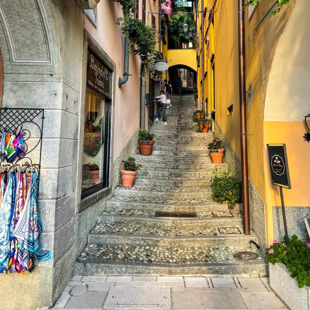 Street with steps in Bellagio