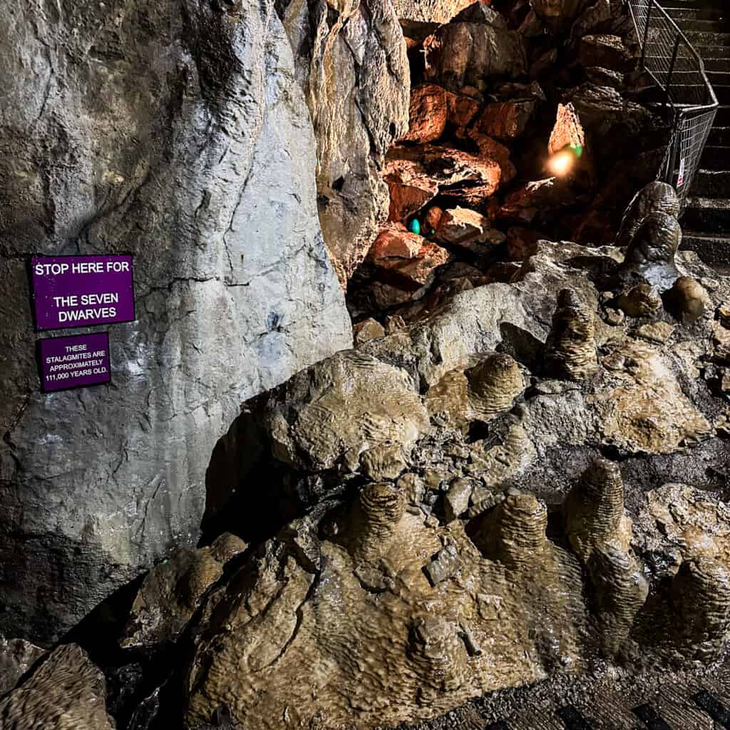 'The Seven Dwarves' at Treak Cliff Cavern